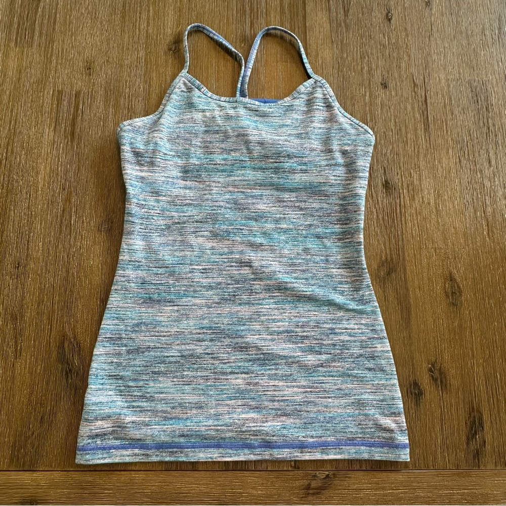 Ivivva Girls Multicolor Strappy Camisole with Built-In Bra size 12